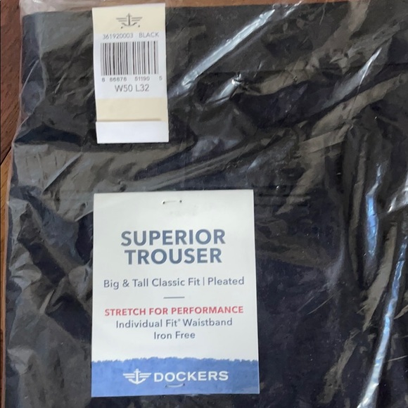NWT Black Dockers pants - Picture 2 of 2